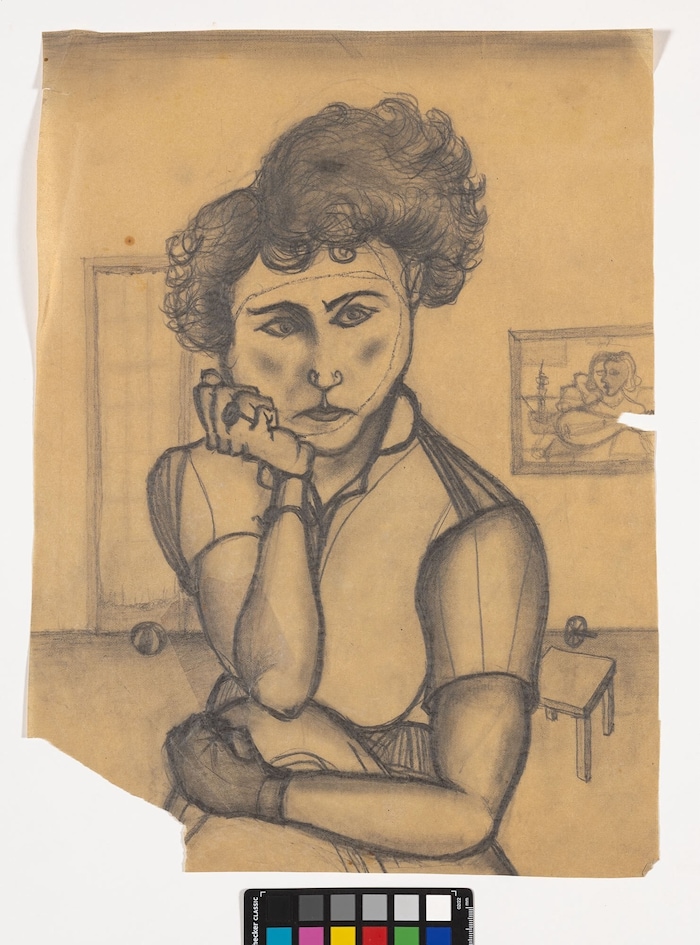 Rainers „Bildnis Maria Lassnig“: Mit ihr lebte Rainer 1949 in Fuchs Atelier in der Wiener ...