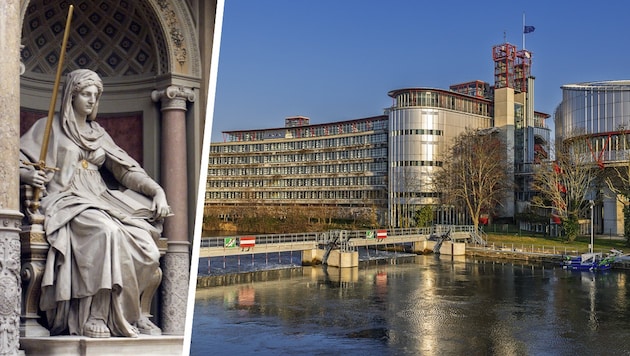 Der Europäische Gerichtshof für Menschenrechte in Straßburg beschäftigt sich auch mit Fällen aus ...