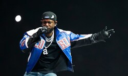 Kendrick Lamar bei der Halbzeit-Show der Super Bowl im Februar