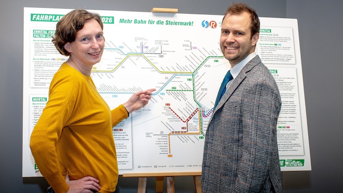 Anna Hagauer und Stefan Walter sind Verkehrsplaner beim Land Steiermark.