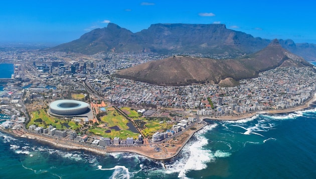 Die südafrikanische Metropole Kapstadt liegt am Fuße Tempelberges