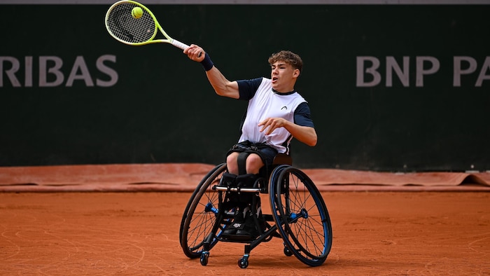 Maximilian Taucher gewann heuer bei den French Open den Junioren-Bewerb im Rollstuhl-Tennis.