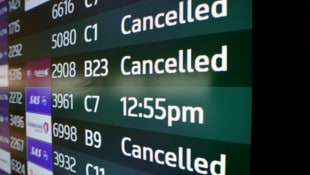 Gestrichene Flüge am San Francisco International Airport