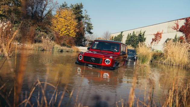 Im G-Class Experience Center in Feldkirchen bei Graz können Fans und Käufer die Geländewagen ...