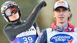 Marius Lindvik (li.) wehrt sich gegen die Aussagen von Daniel Tschofenig.