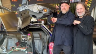 Der Klassiker „Zurück in die Zukunft“ hat die beiden steirischen Filmemacher Stefan Müller (li.) ...