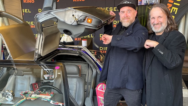 Der Klassiker „Zurück in die Zukunft“ hat die beiden steirischen Filmemacher Stefan Müller (li.) ...