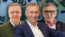 Landwirtschaftskammer-Präsident Andreas Steinegger, Arbeiterkammer-Boss Josef Pesserl und ...
