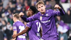 Großer Jubel bei der Wiener Austria und bei Matchwinner Marko Raguz über drei Punkte.