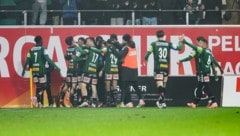 Die SV Ried jubelte spät in der Nachspielzeit über den Derby-Sieg.