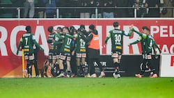Die SV Ried jubelte spät in der Nachspielzeit über den Derby-Sieg.