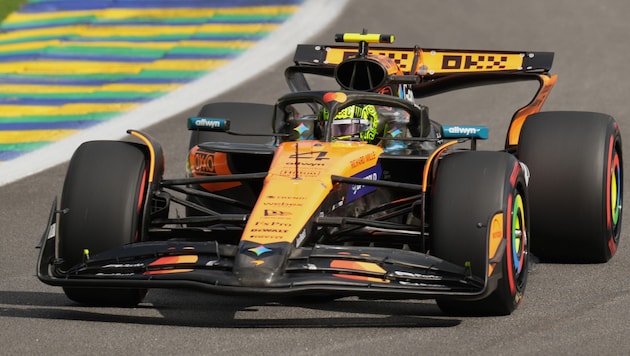 Lando Norris bleibt in Brasilien das Maß aller Dinge. Der WM-Leader schnappte sich die Pole.