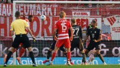 Der Kopfballtreffer von Unions Ilyas Ansah zählte nicht. 