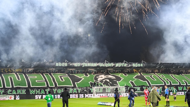 Ein Bild mit Symbolwert: Bei Ried gingen die Emotionen zu hoch.