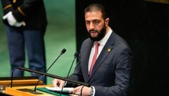 Der syrische Interimspräsident Ahmed al-Sharaa bei der Generaldebatte der UNO-Vollversammlung im ...