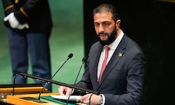 Der syrische Interimspräsident Ahmed al-Sharaa bei der Generaldebatte der UNO-Vollversammlung im ...