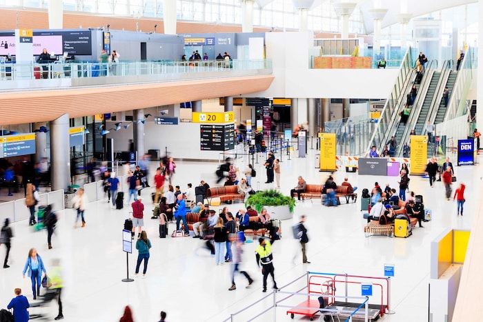 Der Airport in Denver, im US-Bundesstaat Colorado: Fluggäste brauchen teils viel Geduld.