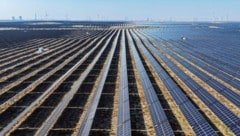 Eine Photovoltaik-Anlage in Lingwu in der nordchinesischen Region Ningxia