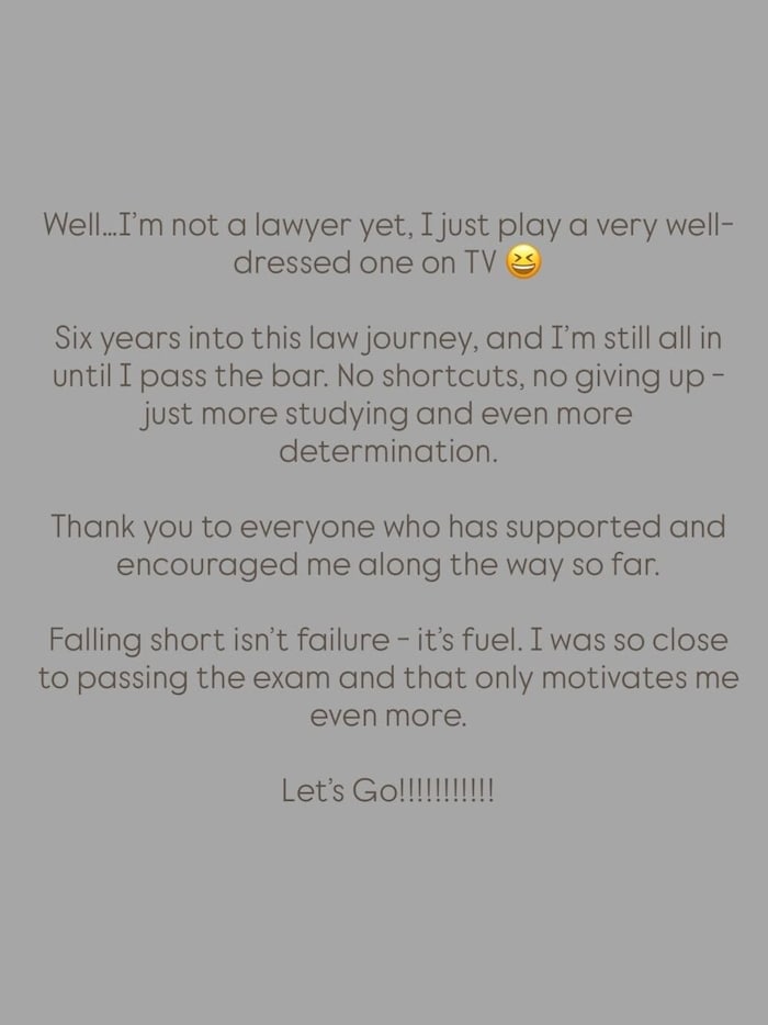 In ihrer Instagram-Story teilte Kim Kardashian, dass sie ihre Anwaltsprüfung (noch) nicht ...