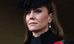 Prinzessin Kate beobachtet die Zeremonie gemeinsam mit Königin Camilla auf dem Balkon des ...
