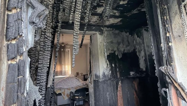 Der Brand machte das Haus unbewohnbar.