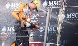 Lando Norris ließ sich in Brasilien feiern. 