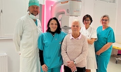 Helene P. mit dem Team der Klinik Hietzing