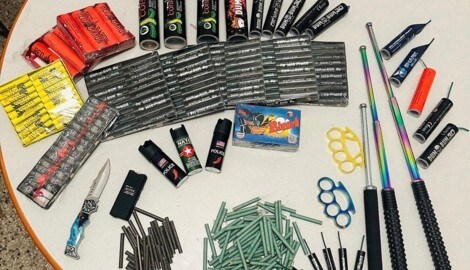 Die Jugendlichen hatten 289e Pyrotechnikgegenstände bei sich.