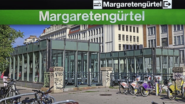 Auch der Margaretengürtel rund um die U4-Station hat sich mittlerweile zu einem Drogenhotspot ...