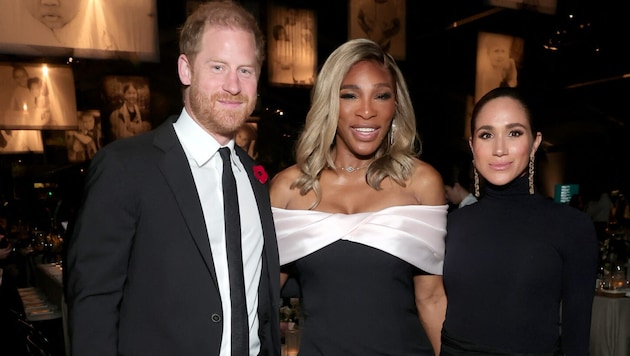 Prinz Harry und Herzogin Meghan waren am Sonntag auf gleich zwei Promi-Partys zu Gast.