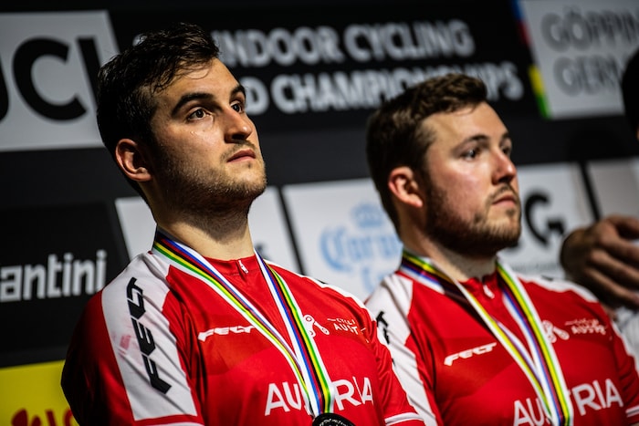 Für Feurstein (l.) und Schnetzer war es das zweite verlorene WM-Finale in Serie.