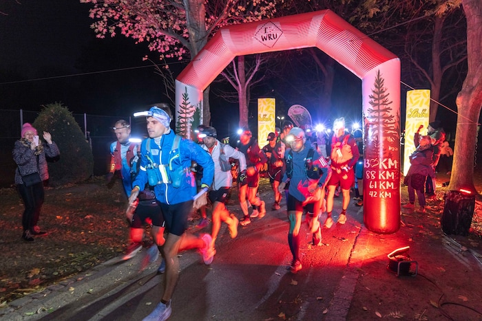 Schon beim Start lief Andreas Bauernfeind vorne weg.