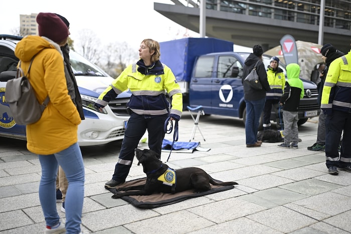 Auch „Rettungshunde Niederösterreich“ war bei der Freiwilligenmesse mit dabei.