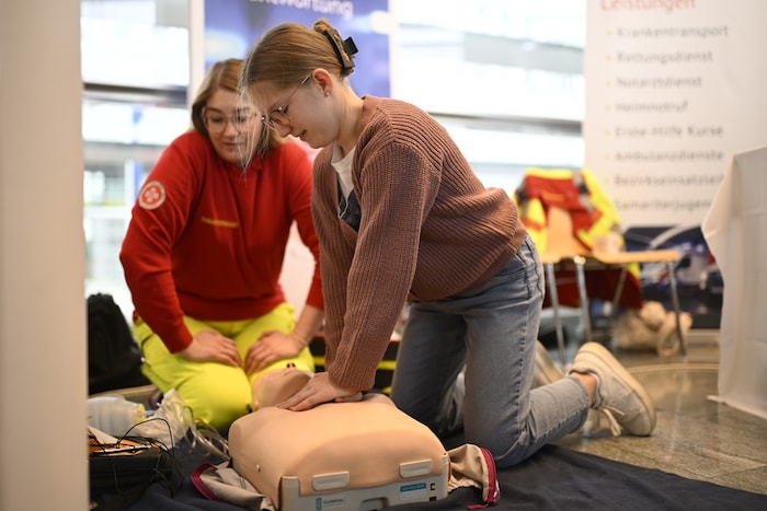 Erste-Hilfe-Tipps gab es gleich direkt bei der Veranstaltung.