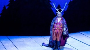 Steht nicht nur vokal im Mittelpunkt: Ambrogio Maestri als Sir John Falstaff mit fülligem ...