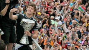 Kimi genoss den Jubel der enthusiastischen Fans in Brasilien