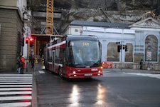 Von Mitte September bis Anfang April können keine Obusse durchs Neutor fahren.