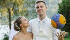 Matthias Linortner, Kapitän der 3x3-Basketballer des Team Vienna, heiratete heuer seine Julia. ...