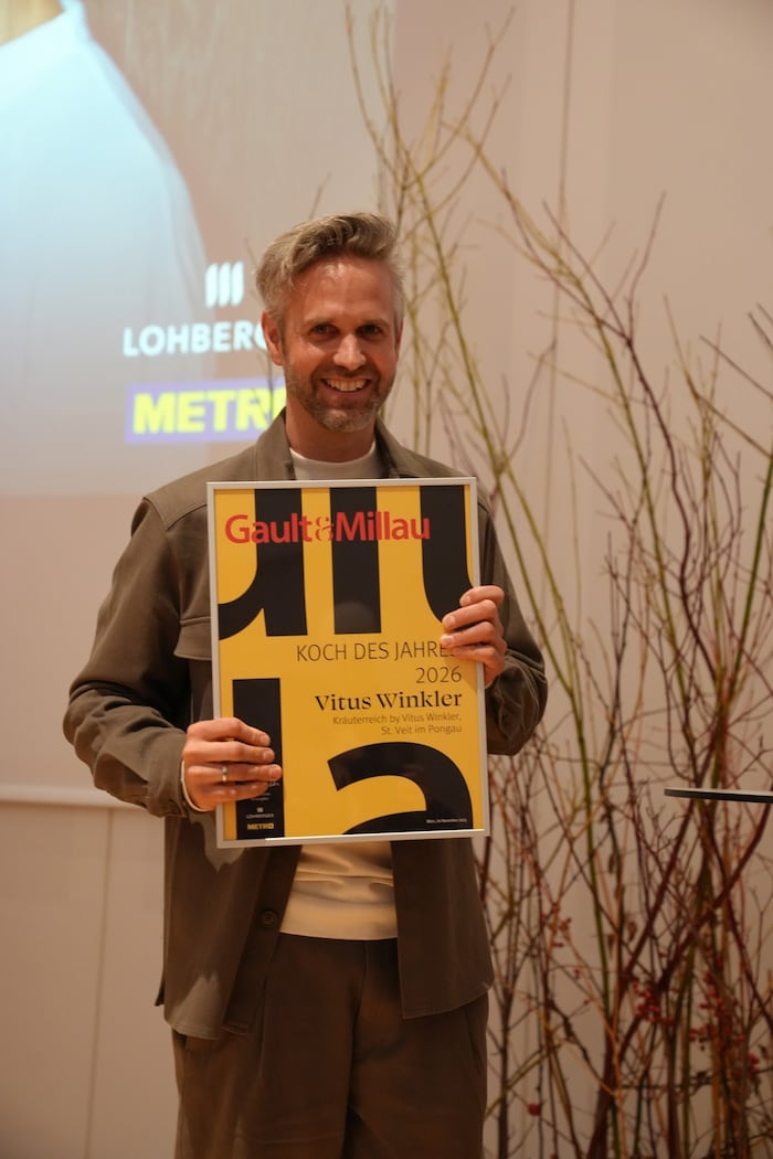 Vitus Winkler aus St. Veit im Pongau (Salzburg) ist „Koch des Jahres“.