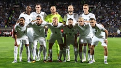 Drei Fragezeichen im ÖFB-Aufgebot: David Alaba (hinten links), Romano Schmid (vorne 3.v.r.) und ...