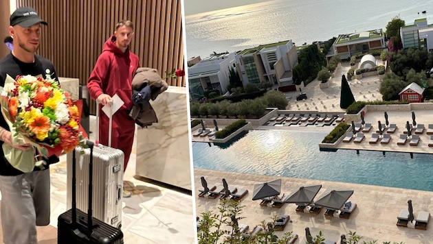 Das Kap St. Georges Ressort ist bis zum Match die Heimat unserer Teamkicker. Beim Empfang ...