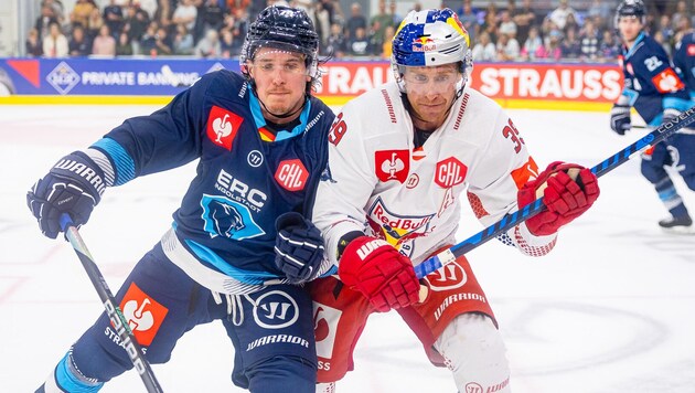 Travis St. Denis (li.) spielte einst für Bulls-Gegner Ingolstadt.