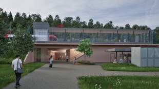 So wird die neue Haltestelle in Tisis aussehen.