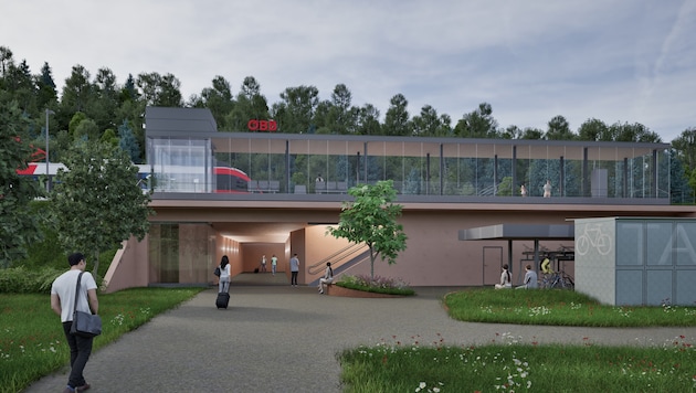 So wird die neue Haltestelle in Tisis aussehen.