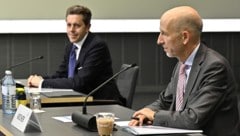 Seit 1. September 2025 ist Ex-Minister Martin Kocher (re.) Gouverneur der Nationalbank. Harald ...