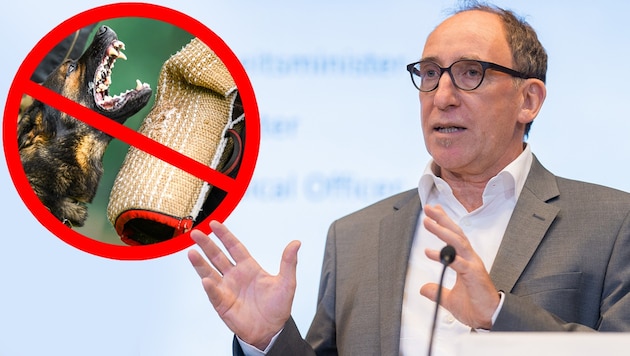 Der damalige Minister Johannes Rauch ließ das umstrittene Beiß- und Angriffstraining am letzten ...