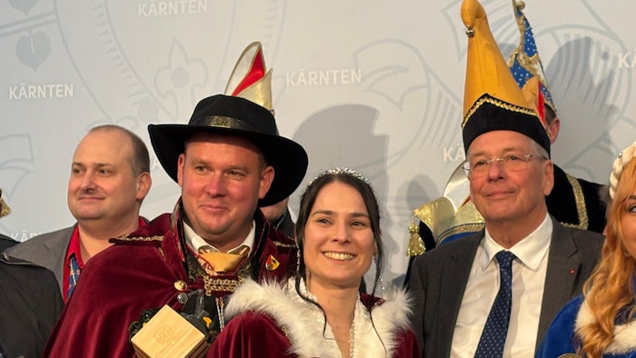 Das neue Landesprinzenpaar Prinz Luftikus XXXX (Hannes Schepp) und Prinzessin Michaela II. ...