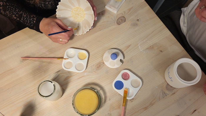 Abschalten beim Bemalen.