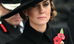 Prinzessin Kate besuchte am Dienstag zum ersten Mal den Gedenkgottesdienst im National Memorial ...