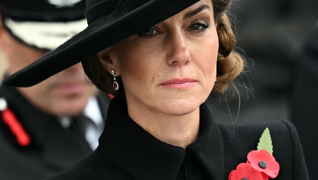 Prinzessin Kate besuchte am Dienstag zum ersten Mal den Gedenkgottesdienst im National Memorial ...